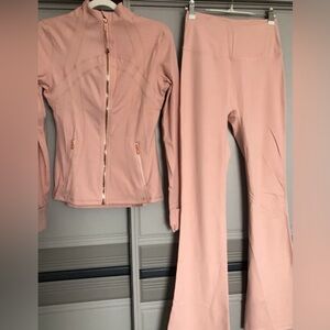 Women's Lululemon Pink Pants & Jacket Set
